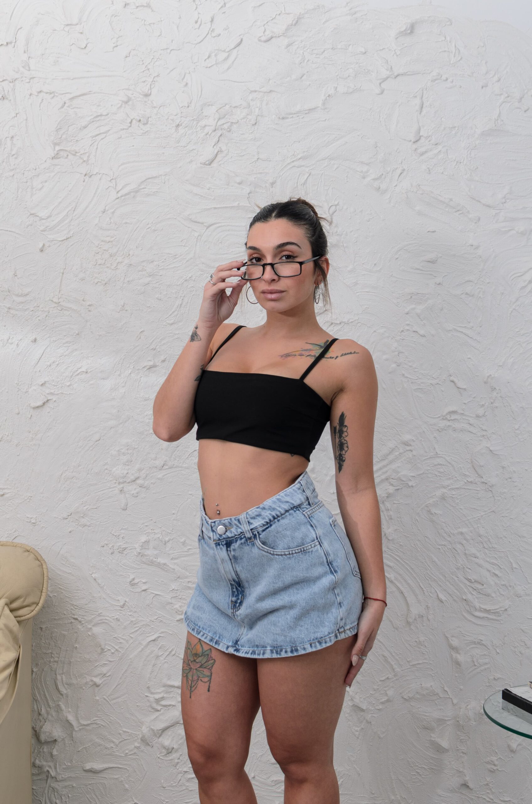 Short Mini Sol Celeste